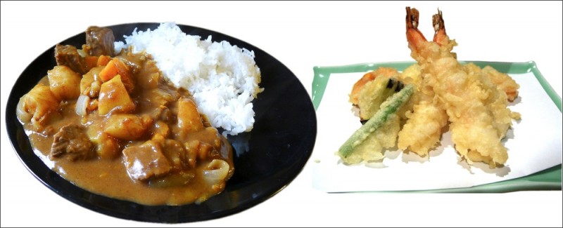 kare raisu tempura foto